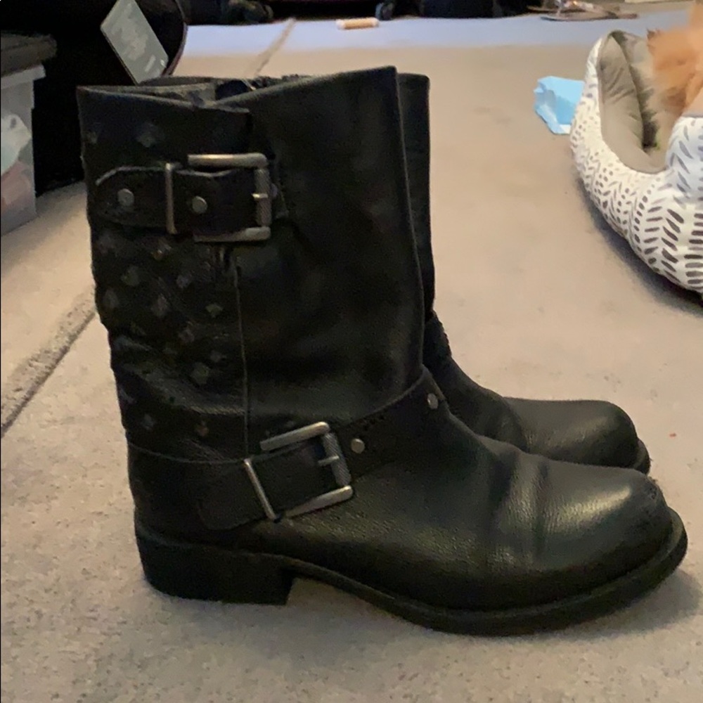 Sam Edelman Leather Biker Boots